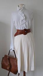 Pauw Ralph Lauren  plooirok off white 40/42, Verzenden, Wit, Zo goed als nieuw, Pauw Ralph Lauren