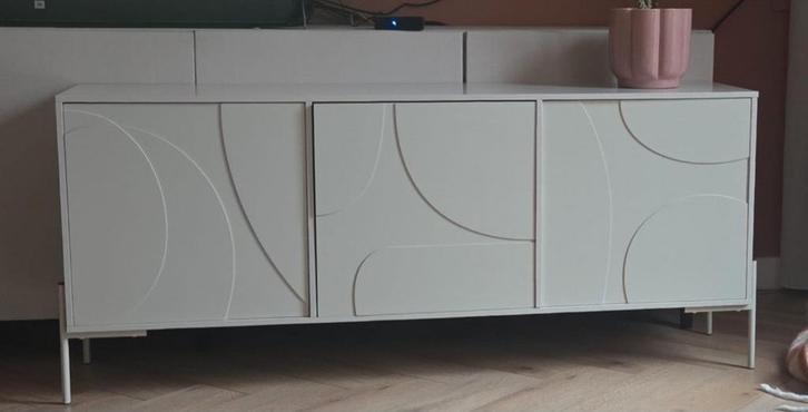 Tv-kast beige, Huis en Inrichting, Kasten | Televisiemeubels, Gebruikt, Minder dan 100 cm, 25 tot 50 cm, Ophalen