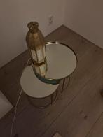 Zara bijzettafels goud met spiegelglas, Ophalen, Minder dan 45 cm, Minder dan 55 cm, Rond