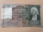 10 gulden bankbiljet Emma, Los biljet, Ophalen of Verzenden, 10 gulden