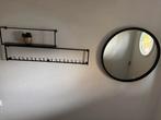 Spiegel kapstok en accesoirestableau, Huis en Inrichting, Woonaccessoires | Spiegels, Rond, Ophalen of Verzenden, Zo goed als nieuw