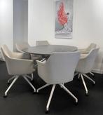 6 Leolux Mara Twist eetkamerstoelen showmodel, Ophalen, Nieuw, Stof