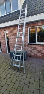 Aluminium ladder, Doe-het-zelf en Verbouw, Ladders en Trappen, Ophalen, Zo goed als nieuw, Ladder, Opvouwbaar of Inschuifbaar
