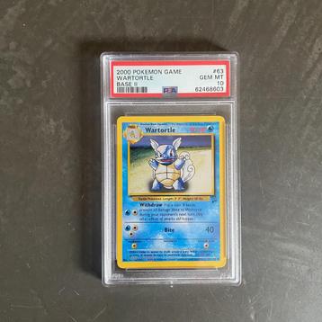 Pokemon Base Set 2 Wartortle #63 PSA 10 beschikbaar voor biedingen