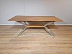 Hulsta ET1100 Eettafel - Hout - Chroom Onderstel -Nieuwstaat, Voltastraat 21, Barneveld, Hulsta eettafel, pastoe, bo concept, leolux, plantagie, design