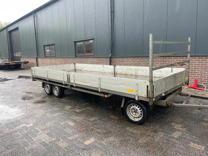 Hulco Schamelwagen schamel aanhanger 3500 kg 3-Asser, Auto diversen, Aanhangers en Bagagewagens, Gebruikt