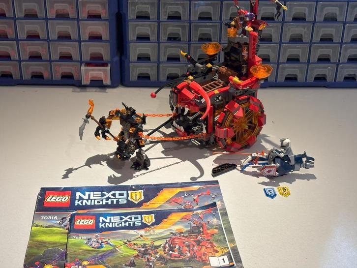 LEGO Nexo Knights set – Jestro’s Evil Mobile (70316), Kinderen en Baby's, Speelgoed | Duplo en Lego, Gebruikt, Complete set, Ophalen of Verzenden