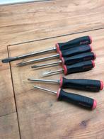 Snap-on schroevendraaiers, philips en flat, 6 stuks, Auto diversen, Autogereedschap, Ophalen of Verzenden, Gebruikt