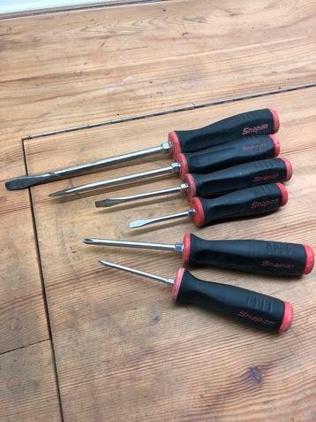 Snap-on schroevendraaiers, philips en flat, 6 stuks beschikbaar voor biedingen