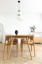 Gazzda Stafa eettafel, Ophalen, Eikenhout, 200 cm of meer, 50 tot 100 cm