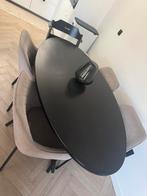 Gebruikte ovale tafel met 4 stoelen, Huis en Inrichting, Ophalen, Gebruikt, Ovaal