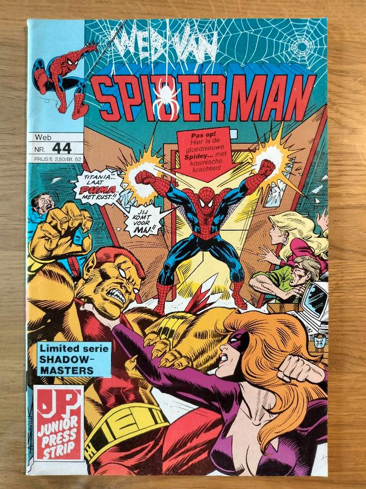 Web van Spiderman #44 (NL), Boeken, Strips | Comics, Zo goed als nieuw, Eén comic, Europa, Ophalen of Verzenden