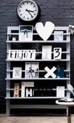 Stijlvol VT Wonen tijdschriften rek / pronkrek / wandrek, Huis en Inrichting, Ophalen, Zo goed als nieuw, Staande klok