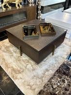 Salontafel 100 cm dia nieuw bruin japandi style tafels tafel, Huis en Inrichting, Stoelen, Ophalen of Verzenden, Nieuw