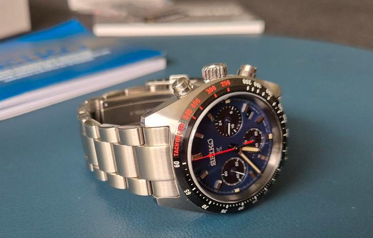 Seiko Prospex Speedtimer SSC815P1, Sieraden, Tassen en Uiterlijk, Horloges | Heren, Zo goed als nieuw, Seiko, Staal, Ophalen of Verzenden