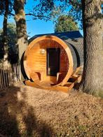 Lig Sauna | Barrel sauna | Tiny house | Ø2,16x3,00m | 8pers, Sport en Fitness, Sauna, Ophalen, Complete sauna