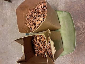 5 kilo koper nagels daknagels leinagel spijkers  35 mm  beschikbaar voor biedingen