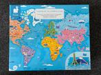 Janod Wereldkaart Puzzel 350 Stukjes, Ophalen of Verzenden, Meer dan 50 stukjes, Zo goed als nieuw, 6 jaar of ouder