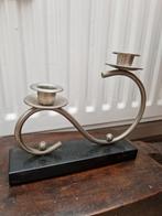 Art deco jaren 20 30 kandelaar, Ophalen of Verzenden, Zo goed als nieuw, Overige materialen, Minder dan 25 cm