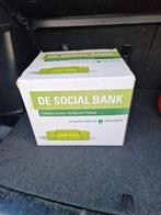 Abn the social bank opblaasbare bank in doos, Antiek en Kunst, Ophalen of Verzenden