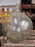 Oude glazen fles gistfles flesvaas gistingsfles, Ophalen of Verzenden