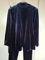 Velours pak, Ophalen, Zo goed als nieuw, Maat 46/48 (XL) of groter, Blauw
