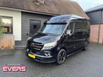 Mercedes-Benz Sprinter 319 L2 Pro LED 3500kg trekhaak, Automaat, Gebruikt, Euro 6, Zwart