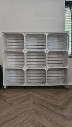 Kast van fruitkisten b151,5 x h131 x d31, Huis en Inrichting, Kasten | Overige, Ophalen, Gebruikt