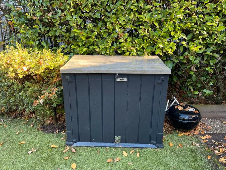 Opberg / kussenbox - 128x72x110 cm, Tuin en Terras, Bergingen en Tuinkasten, Zo goed als nieuw, Overige typen, Kunststof, Ophalen