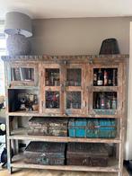 Vintage vitrinekast PTMD, Ophalen, 50 tot 100 cm, Zo goed als nieuw, Vintage - Industrieel