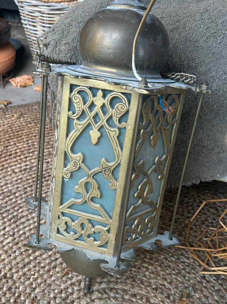 Antieke Lamp met Sierlijk Design, Antiek en Kunst, Antiek | Lampen, Ophalen of Verzenden