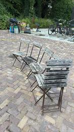 Bistro stoeltjes 6x, Tuin en Terras, Ophalen of Verzenden, Gebruikt