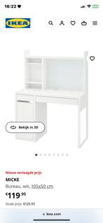 Ikea bureau moet weg + stoel mag ook weg, Huis en Inrichting, Bureaus, Ophalen of Verzenden, Zo goed als nieuw