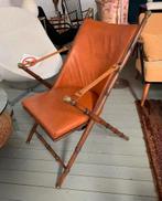 Vintage faux bamboo fauteuil klapstoel Maison Jansen safari, Huis en Inrichting, Ophalen of Verzenden