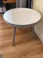 Houten bijzettafeltje, Huis en Inrichting, Tafels | Bijzettafels, Ophalen, Zo goed als nieuw, Rond, Minder dan 55 cm