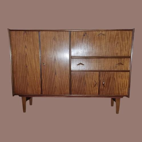 Vintage Hoghboard Deens Dressoir, Huis en Inrichting, Kasten | Dressoirs, 100 tot 150 cm, 25 tot 50 cm, Met lade(s), Met deur(en)