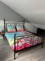 Twee persoons bed, Ophalen, Zwart, Tweepersoons, Zo goed als nieuw