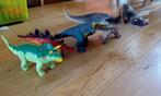 vier grote (zachte) dinosauriërs poppen, Ophalen of Verzenden, Gebruikt
