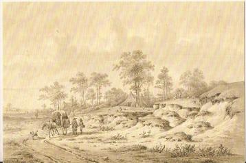 Zwolle G.H. Göbell - Een gezigt te Holten bij de hellewegen beschikbaar voor biedingen