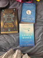 Boekenpakket: Mythos, Stone Blind, The Lovely Bones, Ophalen of Verzenden, Gelezen, Nederland