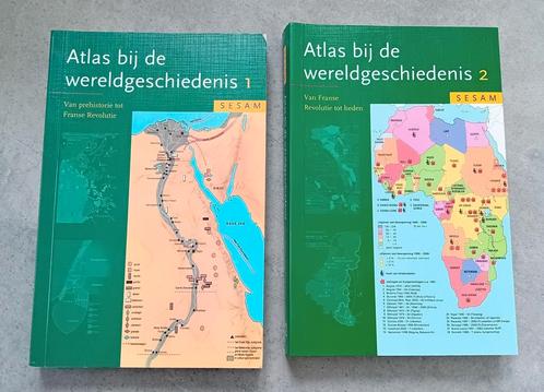 Sesam atlas bij de wereldgeschiedenis 1 en 2, Boeken, Atlassen en Landkaarten, Zo goed als nieuw, Ophalen of Verzenden