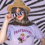 ZGAN t-shirt (S) Merol Foefsafari TITS & Kut.illustraties, Ophalen of Verzenden, Zo goed als nieuw, Paars, Korte mouw