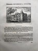 233 / Breukelen Oud Gunterstein Kopergravure 1732, Ophalen of Verzenden