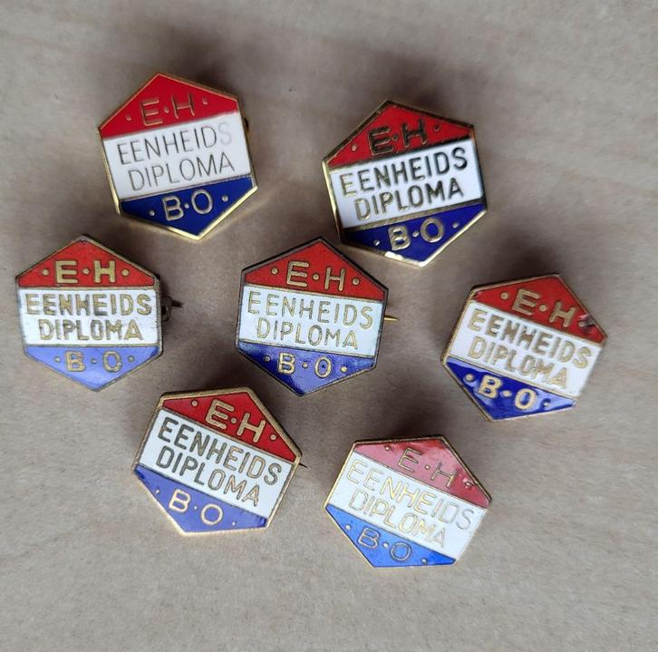 EHBO Eenheidsdiploma broches, Verzamelen, Militaria | Algemeen, Landmacht, Embleem of Badge, Nederland, Ophalen of Verzenden