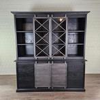 25645 Vitrine Kast Boekenkast Teak 1,92 m, Ophalen, Met deur(en), 200 cm of meer, Teakhout