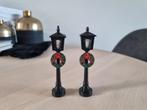 2 kerstdorp lantaarns met schakelaar, Diversen, Kerst, Ophalen of Verzenden, Zo goed als nieuw