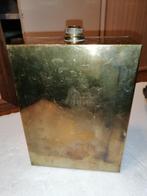 Vintage messing rechthoekig fles, 23x17x7, Antiek en Kunst, Antiek | Koper en Brons, Ophalen of Verzenden, Koper