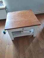 White wash teak tafel en TV kast, Ophalen, Gebruikt, Rechthoekig, Minder dan 50 cm