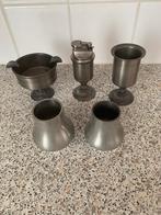 Antiek Tinnen Sigaretten Set, Ophalen