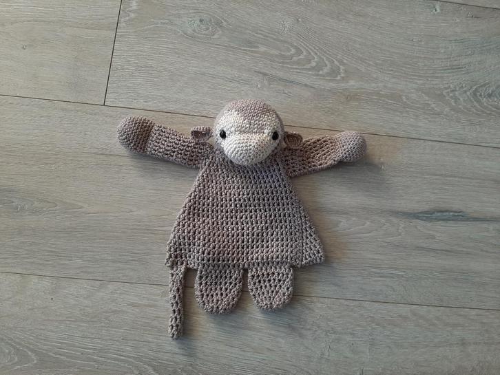 Gehaakte lappenpop schaap, Kinderen en Baby's, Kraamcadeaus en Geboorteborden, Nieuw, Kraamcadeau, Ophalen of Verzenden